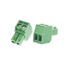 Bornera Verde Conector Macho de 3.5 mm para Paneles de Acceso, Cámaras, Múltiples Dispositivos / 2 Tornillos