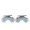 Rueda Doble de 12 cm / Capacidad Para Puertas de hasta 1200 kg / Canal Tipo 