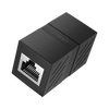 Acoplador (Extensor de Cable Ethernet RJ45 a RJ45) | 1000Mbps | Compatibilidad con Cat7 Cat6A Cat6 Cat5e | Compatible con POE | Ignífugo | ABS