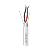 Bobina de 305 Metros (1000 Pies) de Cable 2 x 22 AWG BLINDADO / RISER / Color Blanco / Para Aplicaciones de Audio, Seguridad y Control