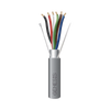Bobina de 305 Metros (1000 Pies) de Cable 6 x 22 AWG / Blindado / Plenum de Color Gris / Aplicaciones de Audio, Seguridad y Control