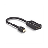 Convertidor Mini Display Port a HDMI / 4K@30Hz / Thunderbolt / Blindaje Interno Múltiple / Carcasa ABS / Longitud de 25 cm (9.84 pulgadas)