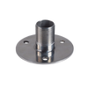 1, montaje recto, acero inoxidable, base con brida