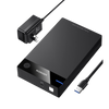 3.5 and 2.5 Hard Drive Enclosure | With USB 3.0 Cable | For 3.5 HDD / 2.5 SSD | SATA I/II/III | UASP | Up to 16 TB | Compatible with Windows, Linux, Mac OS | Driverless | 1m Cable | Includes Power Adapter