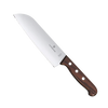 Cuchillo Santoku de madera de 17 cm, hoja de corte recto, estilo japonés