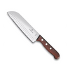 Santoku Knife Wood, 17 cm, Japanese Style Hollow Edge.