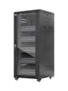 INTELLINET - 716239 - Gabinete 19 Pro Line con extractores de aire, 27U / Frente de 600 mm, unidad de ventilación con dos extractores de aire instalados en el techo, profundidad de 600 mm, Ensamblado, negro RAL 9004