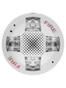 KIDDE EGCSVWF - Altavoz con Estrobo de Techo / Blanco / Logo FIRE