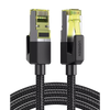 Cable Ethernet Cat7 CLASS F/FTP Redondo con Malla de Nylon 2 Metros (6.56 Pies)