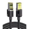 Cable Ethernet Cat7 CLASE F/FTP Redondo con Malla de Nylon 2 Metros (6.56 Pies)