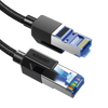 Cable Ethernet Cat8 CLASS F/FTP Redondo con Malla de Nylon 1 Metro (3.28 Pies)
