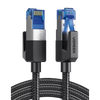 Cable Ethernet Cat8 CLASS F/FTP Redondo con Malla de Nylon 1 Metro (3.28 Pies)