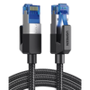 Cable Ethernet Cat8 CLASS F/FTP Redondo con Malla de Nylon 2 Metros (6.56 Pies)