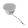 Ceiling speaker for public address and paging, 2 SIP lines, up to 10W power, PoE powered