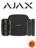 AJAX KIT STARTER B - Panel de alarma Hub2Plus, conexión Ethernet / WiFi / LTE, APP “AJAX PRO” iOS y Android, 1 sensor de movimiento y 1 detector de puerta o ventana con entrada auxiliar en color Negro