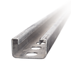 Unicanal Perforado 4 X 2 cm X 3 m / Calibre 14 / Galvanizado Electrolítico.