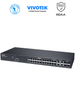VIVOTEK AW-GEV-288A-370 - Switch PoE Administrable 24 puertos Gigabit, 20 x GbE Poe 30W, 4x GbE Poe 90W, 4x GbE/SFP Combo, L2, VIVOCAM para Videovigilancia, 56Gbps, 370W Totales, Extended PoE, NDAA