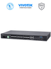VIVOTEK AW-GTS-287A - Switch Gigabit administrable de fibra / Capa 2 / 20 Puertos SFP GE / 4 Combo SFP / GE / 4 10G SFP / DHCP SERVER / Voltaje dual AC / DC