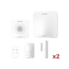 (AX HOME) KIT de Alarma AX HOME / Incluye: 1 Central con batería de respaldo / 1 Llavero / 1 PIR / 2 Contactos Magnéticos / 1 Sirena / Wi-Fi / 3G/4G / Compatible con Hik-Connect P2P y Hik-Partner PRO
