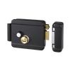 Cerradura Eléctrica con Botón de Salida / Incluye Llave / Exterior / Derecha / Color Negro
