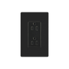 Tomacorriente, receptaculo convencional 120V, 15A, color negro.