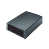 Caja de Montaje en Superficie, con Accesorio para Resguardo de Fibra Óptica, para 12 Módulos Mini-Com, Color Negro