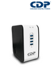 CDP R2CU-AVR1008 - Regulador de Voltaje de Escritorio / NEMA 5-15 / 1000VA / 500W / 8 tomacorrientes / 1 tomacorriente para carga de tablet / 3 tomacorrientes para carga de smartphone