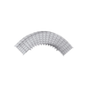 Curva prefabricada horizontal de 90° con medidas de 54 mm de peralte y 150 mm de ancho (54/150 mm)