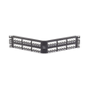 Panel de Parcheo Modular Mini-Com (Sin Conectores), Angulado, Totalmente Blindado, de 48 Puertos, 2UR