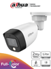 DAHUA HAC-HFW1209C-LED - Cámara Bullet Full Color 1080p/ Lente de 2.8 mm/ 106 Grados de Apertura/ Luz Blanca de 20 Mts/ DWDR/ Starlight/ IP67/ Compatible con CVI/AHD y CVBS/