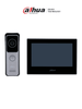 DAHUA KTW02 - Kit de Videoportero IP Wifi/ Monitor de 7 Pulgadas Wifi/ 6&1 E&S de Alarma/ Compatible con PoE/ Frente de Calle con Cámara de 2 Megapíxeles/ Ranura MicroSD/ Apertura de Puerta/ Compatible con Hasta 3000 Tarjetas/ IP65/