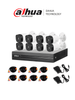 DAHUA KITXVR1B08-I+8-B1A21- Kit de 8 Canales DVR Cooper-I WizSense de 2 Megapíxeles con IA H.265+, 8 Cámaras B1A21 1080p, 8 Canales + 2 IP o Hasta 10 Canales IP, 4 Canales SMD Plus, Búsqueda de Humanos y Vehículos, Accesorios Incluidos/