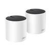 Kit de 2 Routers Inalámbricos MESH para Interiores - Hogar / Wi-Fi 6 de Doble Banda AX3000 Mbps / 3 Puertos Gigabit WAN/LAN / 2 Antenas Internas / Gestión mediante la App Deco (iOS, Android) / Protección HomeShield
