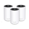 Kit de 3 routers inalámbricos MESH para interior, para el hogar / Banda dual Wi-Fi 6E AX5400 Mbps / 3 puertos Gigabit WAN/LAN / 4 antenas internas / Gestión mediante la aplicación Deco (iOS, Android) / Protección HomeShield