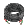 Cable Coaxial (BNC RG59) + Alimentación / SIAMES / 20 Metros (65.62 Pies) / Aleación Cobre + Aluminio CCA / Para Cámaras 4K / Uso Interior y Exterior