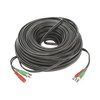 Cable Coaxial (BNC RG59) + Alimentación / SIAMES / 50 Metros (164 Pies) / 100% COBRE / Para Cámaras 4K / Uso Interior y Exterior