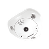 Fisheye IP 6 Megapixel / 180° - 360° / DEWARPING / WDR 120 dB / Uso en Interior / 15 mts IR / Entrada y Salida de Audio y Alarma / Múltiples Vistas / MicroSD