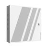 Controlador de Acceso 1 Puerta Administrable en la Nube con Hik-Connect Teams / Interfaz Web / 2 Lectores de Huella o Tarjeta / 100,000 Tarjetas / 10,000 Huellas / Incluye Gabinete y Fuente de Alimentación 12v 4A / Soporta Batería de Respald