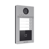 Videoportero IP 2 Megapixel / Llamada y Apertura Remota desde App Hik-Connect (Requiere monitor )/ PoE / Exterior IP65 + Antivandalico IK08 / 4 Departamento / Apertura con Tarjeta / Soporta 2 Puertas y hasta 6 Monitores