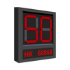 LED Display for Parking Lot Application / Status Indicator such as Overspeed, Normal Speed