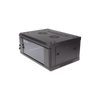 Gabinete para Montaje en Pared - Piso / Puerta de Cristal Templado / Cuerpo Fijo / 4 Unidades de Rack / 19 / Fabricado en Acero