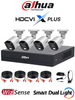DAHUA DH-KIT/XVR1B04-I/T/4-B1A21N-U-IL-A-0280B -Kit de 4 Canales de 2 Megapíxeles DVR Cooper-I WizSense con IA, H.265+, 4 cámaras B1A21 1080p, 4 canales + 1 IP o hasta 5 IP, SMD Plus, búsqueda de humanos y vehículos,accesorios/