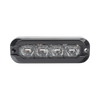 8-LED Flexible Auxiliary Light, Red/Blue, Black Bezel, Clear Lens