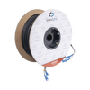 Carrete de Fibra Óptica Monomodo con Conectores SC-SC Duplex, Reforzada con Kevlar, de 100 Metros (328.08 Pies)