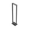 2-Post Rack, 19 Standard, 45 Units, Made of Steel, L-Shaped Base for Floor Anchoring.