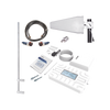 Kit PLUS de Amplificador de Señal Celular 5G / Pentabanda / Soporta 2G, 3G, 4G y 5G / Compatible con TELCEL, AT&T, MOVISTAR y OMV / Cobertura hasta 250 m2 / Incluye Antenas, Jumpers coaxiales y mástil.