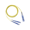 Jumper de Fibra Optica Monomodo 9/125 OS2, LC-SC Duplex, OFNR (Riser), Color Amarillo, 2 Metros (6.56 Pies)