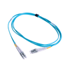 Jumper de Fibra Óptica Multimodo 50/125 OM3 XGLO, LC-LC Duplex, OFNR, Color Aqua, 1 Metro (3.28 Pies)
