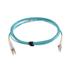 Jumper de Fibra Óptica Multimodo 50/125 XGLO OM3, LC-LC Duplex, OFNR, Color Aqua, 3 Metros (9.84 Pies)