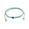 Jumper de Fibra Óptica Multimodo 50/125 XGLO OM3, LC-LC Duplex, OFNR, Color Aqua, 5 Metros (16.40 Pies)